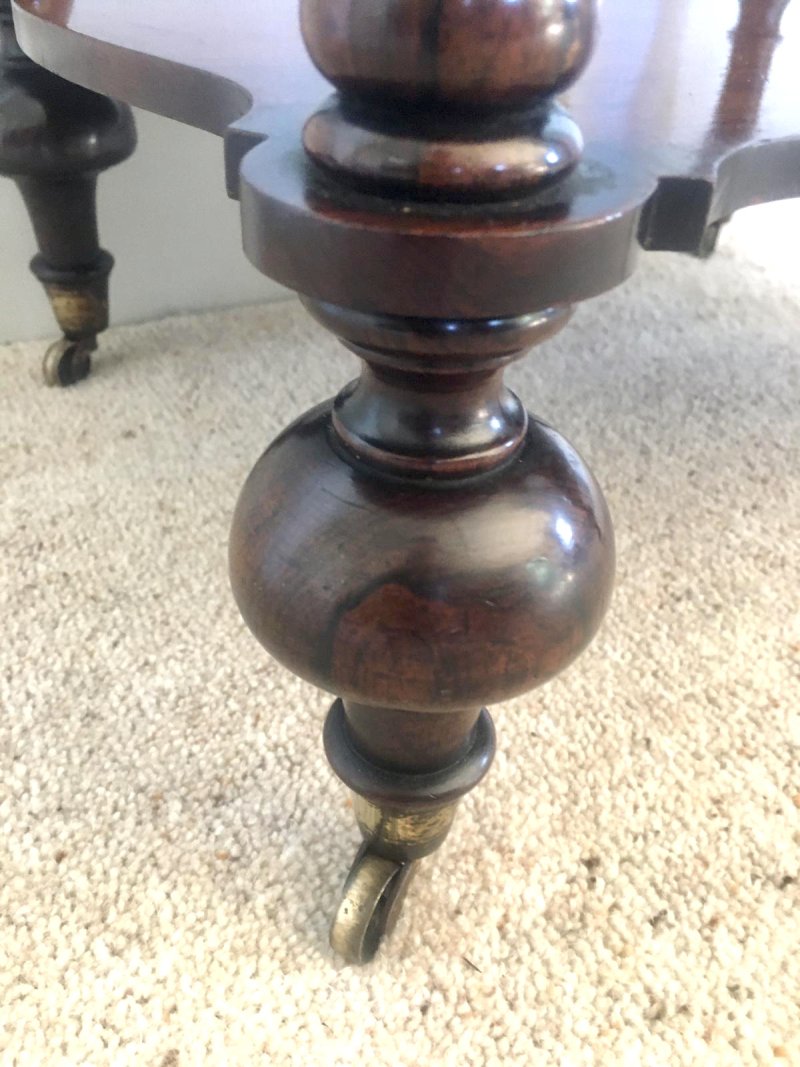 Antique Victorian Freestanding Rosewood Whatnot - Image 10